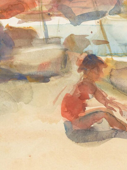 Foto: Müller Museum / isaac israels, figuren op een zonnig strand