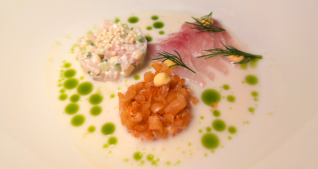 Carpaccio vom Hamachi. Foto: Carola Faber