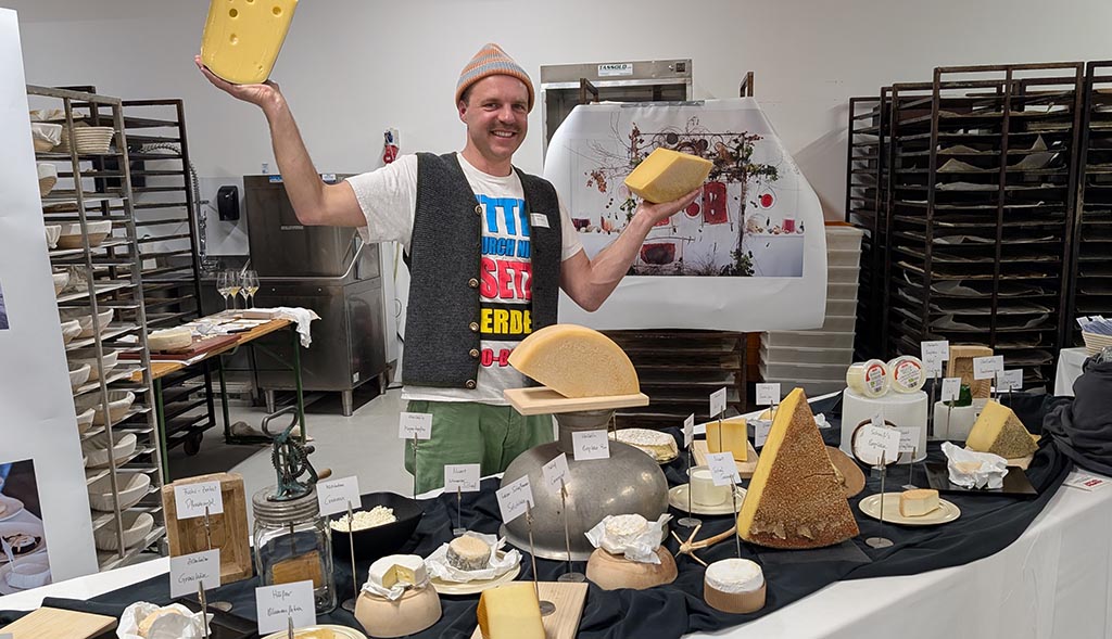 Käse-Präsentation. Foto: Carola Faber