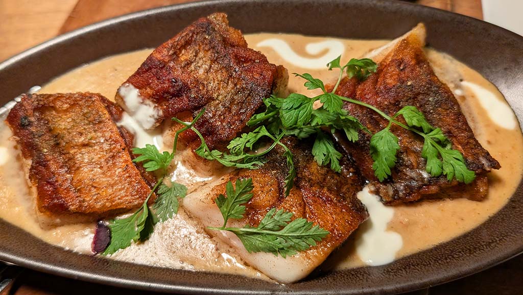 Zanderfilet mit einer eleganten Meerrettich-Beurre-Blanc. Foto: Carola Faber