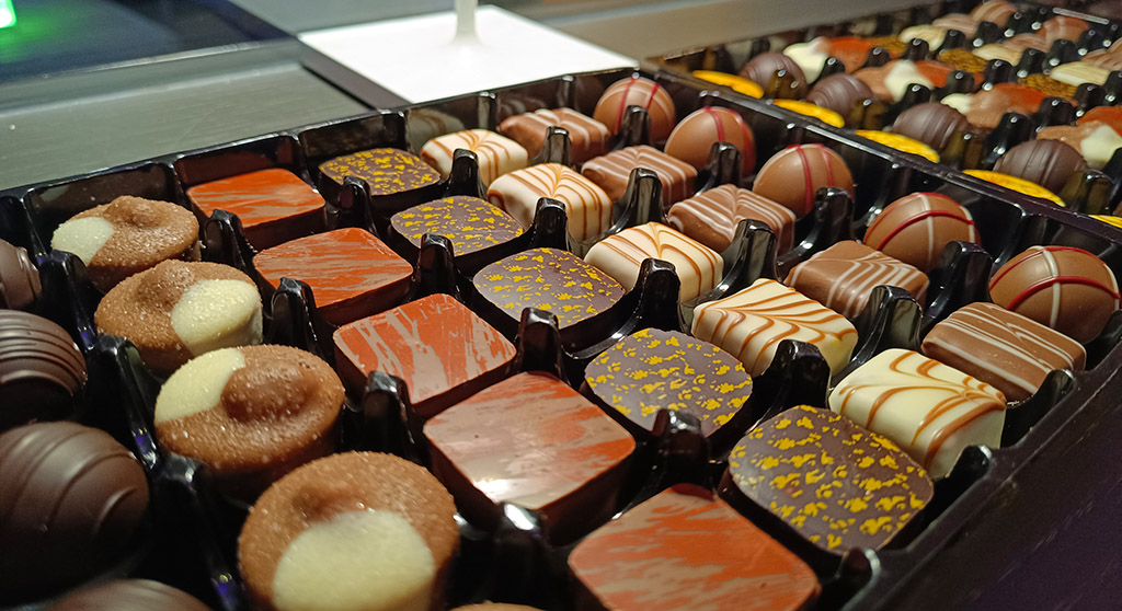 Die Pralinen waren schnell vergriffen… Foto: Michael Schabacker