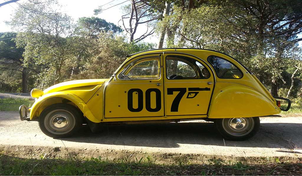 In Frankreich „Pomponette“, in Deutschland „Ente“ genannt, hat das Kult-Auto auch große Auftritte in weltbekannten Filmen. Foto: Deuch'moiselles