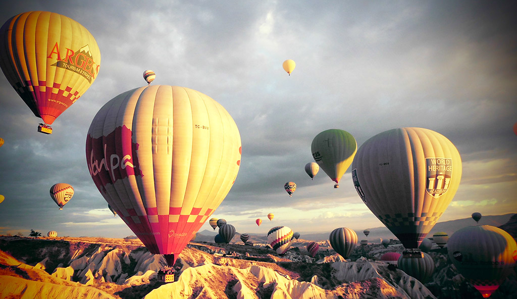 Ballonfahrt über die Region. Foto: Pixabay