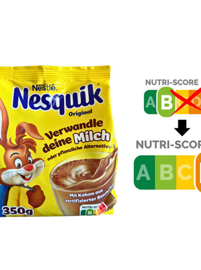 Foto: Nesquik Nutri Score / foodwatch