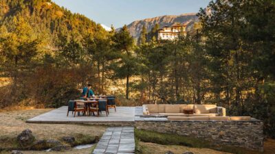 Foto: Amankora, Bhutan - Paro Lodge, Outdoor Firepit Dining