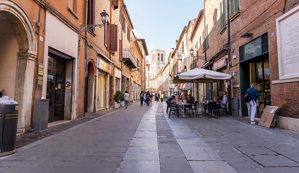 Ferrara: historisches Zentrum. Foto: D. Mazzini