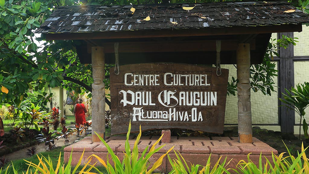 Der Eingang zum Gauguin Museum auf den Marquesas. Foto: Frank Dieter Sistenich