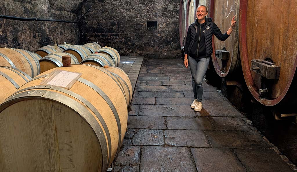 Im Keller des Weinguts Estelmann. Foto: Carola Faber
