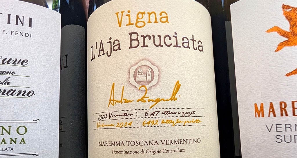 Der L'Aja Bruciata Vermentino Maremma DOC. Foto: Carola Faber