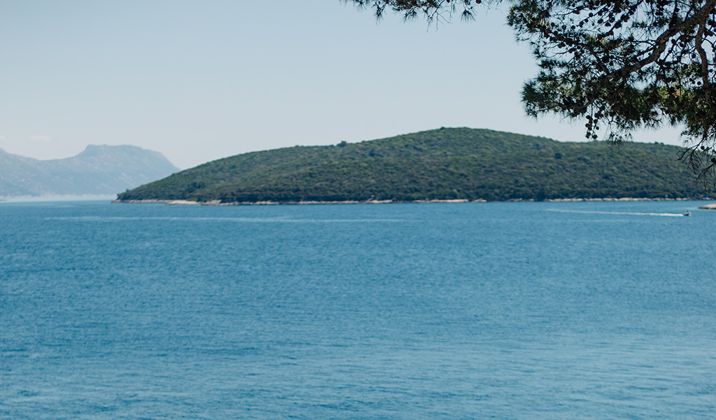 Blick auf Dalmatiens Meer vom Boutiquehotel Lešić Dimitri Palace. Foto: Lesic Dimitri Palace