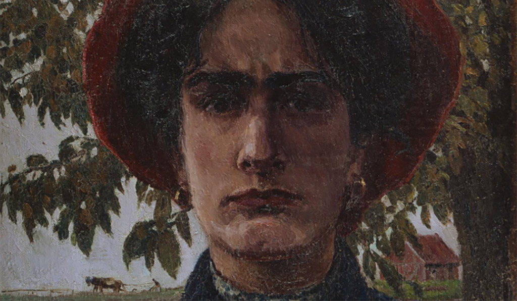 Das „Selbstbildnis in Hittfeld“ der Malerin Anita Rée entstand 1904. Die Hamburger Kunsthalle ist sehr interessiert, Hinweise zur Geschichte des Bildes zu erhalten. Foto: Hamburger Kunsthalle ARTOTHEK-Elke Walford