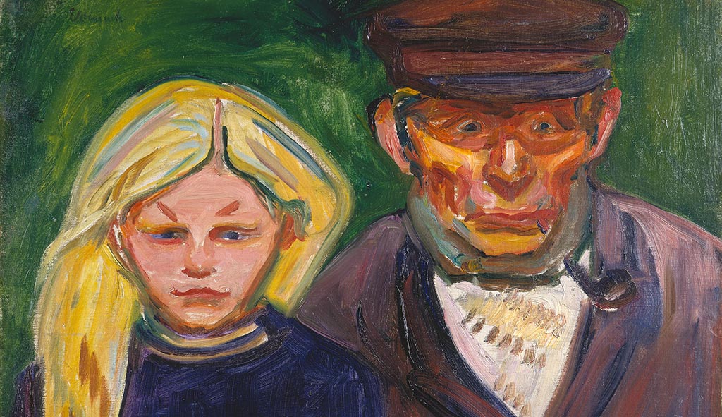 Edvard Munch: Alter Fischer mit Tochter, 1902 aus der Sammlung Max Emden, Städel Museum, Frankfurt am Main, Eigentum des Städelschen Museums-Vereins Bucerius Kunst Forum. Foto: Bucerius Kunst Forum