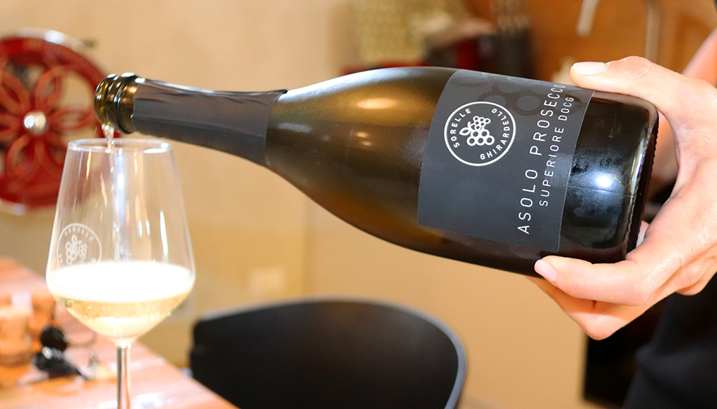 Der Sorelle Millesimato Asolo Prosecco Superiore DOCG. Foto: Jürgen Sorges