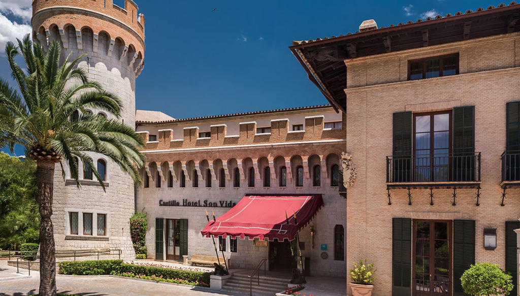 Der Eingang des Castillo Hotel Son Vida. Foto: Castillo Hotel Son Vida