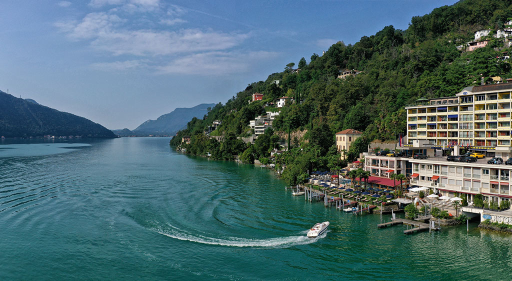 Das Luxushotel in Vico Morcote am Südosthang des Monte Arbòstora. Foto: Swiss Diamond Group