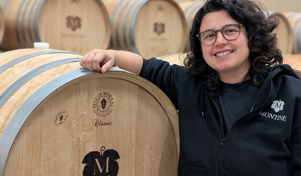 Domaine de Montine: Mitarbeiterin Claudia Lacagnina. Foto: Carola Faber