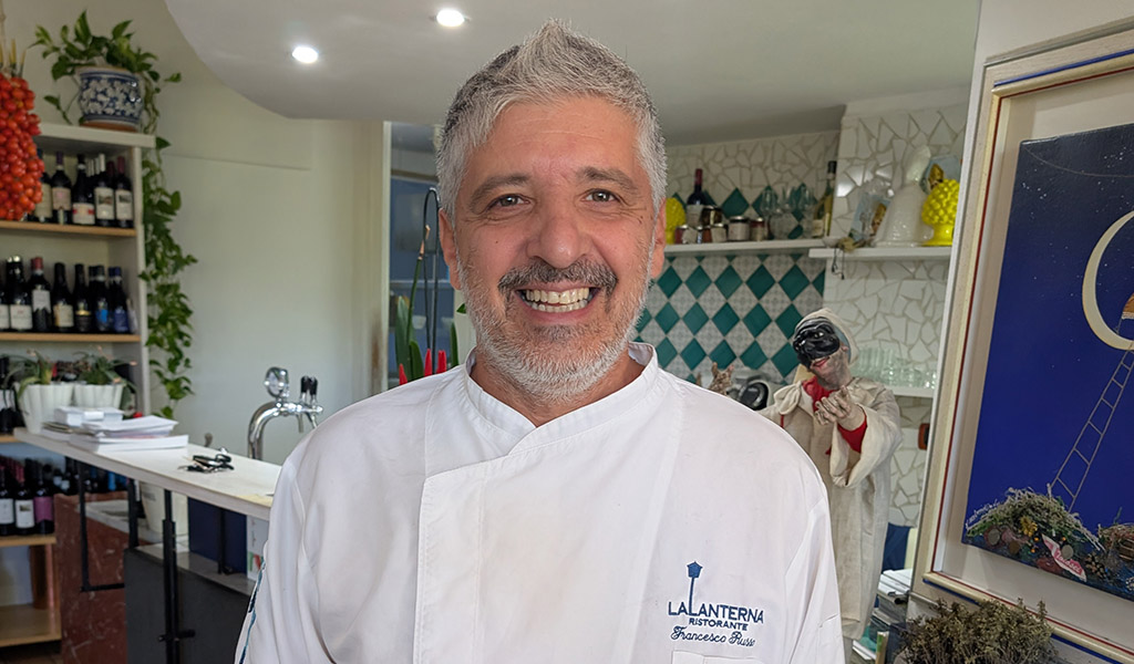 Francesco Russo vom Restaurant La Lanterna. Foto: Carola Faber